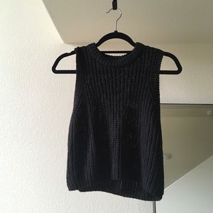 Oak and Fort Crochet Crop Sweater